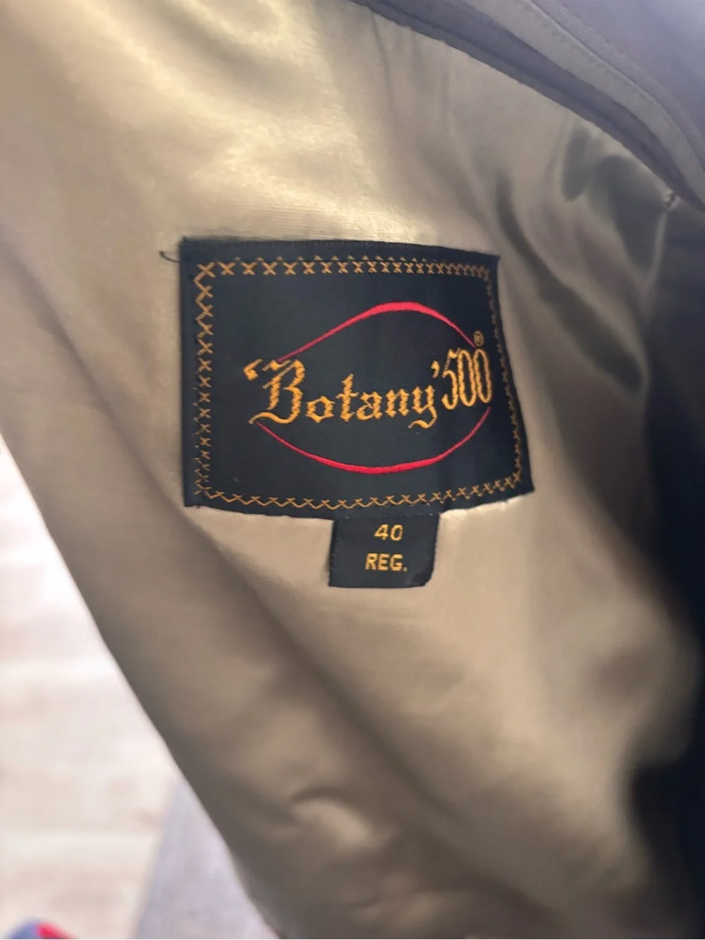 Vintage Mens BOTANY 500 Overcoat Trench Coat Khaki Tan Size 40 Reg Lined